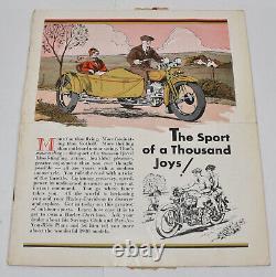 RARE Vintage 1930 Harley Davidson Motorcycles Advertising Mailer Sales Brochure