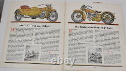 RARE Vintage 1930 Harley Davidson Motorcycles Advertising Mailer Sales Brochure