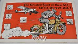 RARE Vintage 1930 Harley Davidson Motorcycles Advertising Mailer Sales Brochure
