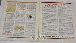 RARE Vintage 1930 Harley Davidson Motorcycles Advertising Mailer Sales Brochure