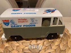 RARE! Vintage 1950's All Star Dairy Foods SUPERMAN Advertising Bank Truck HTF