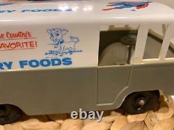 RARE! Vintage 1950's All Star Dairy Foods SUPERMAN Advertising Bank Truck HTF