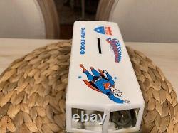 RARE! Vintage 1950's All Star Dairy Foods SUPERMAN Advertising Bank Truck HTF