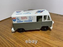 RARE! Vintage 1950's All Star Dairy Foods SUPERMAN Hard Plastic Advertising Bank