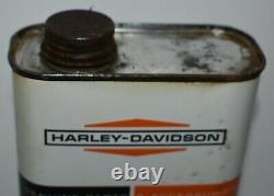 RARE Vintage 1950s 60s HARLEY DAVIDSON GOLF CAR MOTOR OIL PINT ADVERTISING CAN