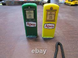RARE Vintage 1950s AGWAY GASOLINE Gas Pump Salt & Pepper Shaker Set