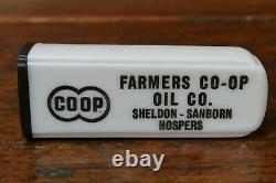 RARE Vintage 1950s COOP Oil Gas Pump Salt & Pepper Shaker Set Sheldon Sanborn IA