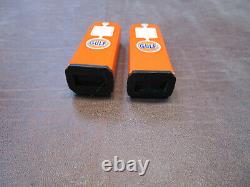 RARE Vintage 1950s GULF GASOLINE Gas Pump Salt & Pepper Shaker Set INDIANA