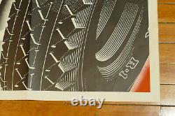RARE Vintage 1950s Goodyear Tires R-1 Large Paper Advertising Poster Sign 42