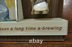 RARE Vintage 1960s Grain Belt Beer Hourglass Motion Lighted Advertising Sign