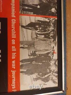 RARE Vintage 1963 Framed Shop Display Advert Winston Churchill WWII Interest