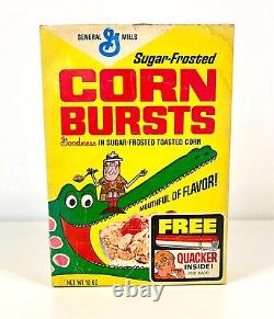 RARE Vintage 1968 General Mills Corn Bursts Cereal Box Scott Bruce BOOK EXAMPLE