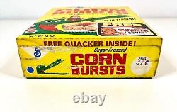RARE Vintage 1968 General Mills Corn Bursts Cereal Box Scott Bruce BOOK EXAMPLE