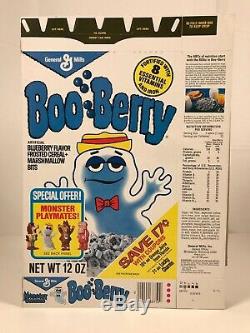 RARE Vintage 1975 General Mills Boo Berry Monster Cereal Box Kids Food Halloween