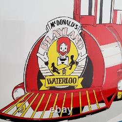 RARE Vintage 1987 Original McDONALDS French Promo Advertising Art Print Poster