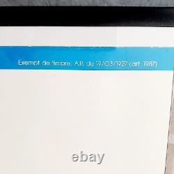 RARE Vintage 1987 Original McDONALDS French Promo Advertising Art Print Poster