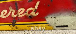 RARE Vintage AUTO-LITE SPARK PLUGS Ignition Engineered Collectible Tin Sign