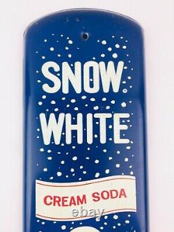 RARE Vintage Advertising SNOW WHITE CREAM SODA Thermometer Near Mint! Sign