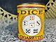 RARE Vintage Antique DICE Cigarettes Paper Label Tin Tobacco Advertising Can