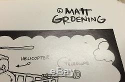 RARE Vintage Apple Macintosh Poster Bongo's Dream Dorm Matt Groening Life Hell