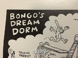 RARE Vintage Apple Macintosh Poster Bongo's Dream Dorm Matt Groening Life Hell