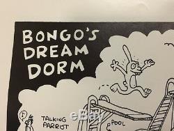 RARE Vintage Apple Macintosh Poster Bongo's Dream Dorm Matt Groening Life Hell