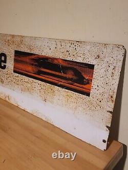 RARE Vintage Auto Lite Automotive Metal Advertising Sign 100% Original