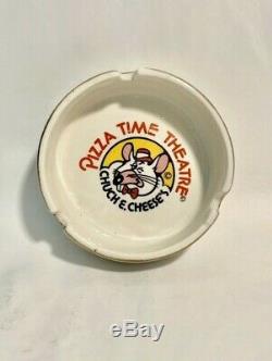 RARE Vintage Chuck E. Cheese Pizza Time Theater Ceramic Ashtray 1970's