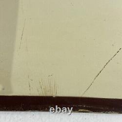 RARE Vintage County Library Porcelain Advertising Flange Sign general store