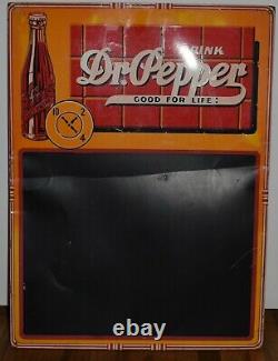 RARE Vintage DRINK DR PEPPER SODA POP 10 2 4 ADVERTISING CHALKBOARD SIGN