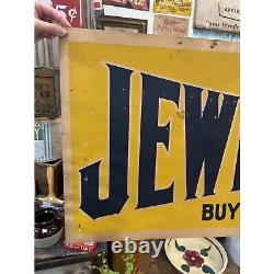 RARE Vintage Early 1900s Jewel Furnances Stoves Advertising Banner Sign Detroit