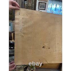 RARE Vintage Early 1900s Jewel Furnances Stoves Advertising Banner Sign Detroit