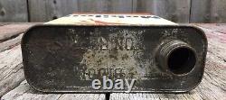 RARE Vintage French MOBILOIL Artic Motor Oil Can Gas Service Station Advertising