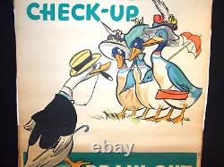 RARE Vintage Gasoline Service Station Spring Advertising Poster Sign, c30s
