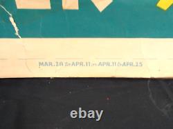 RARE Vintage Gasoline Service Station Spring Advertising Poster Sign, c30s