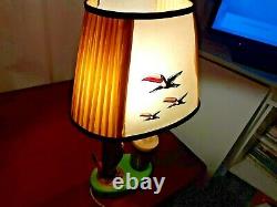 RARE Vintage Guinness Arklow Toucan Lamp. Original Shade. Wkng not tested