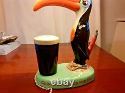 RARE Vintage Guinness Arklow Toucan Lamp. Original Shade. Wkng not tested