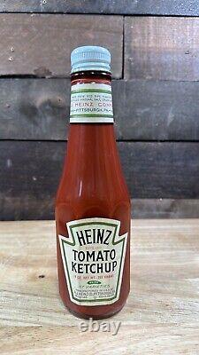 RARE Vintage H. J. Heinz Tomato Ketchup Glass Bottle Advertising Sample