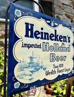 RARE Vintage Heineken Holland Beer Advertising Sign (11 X 14)