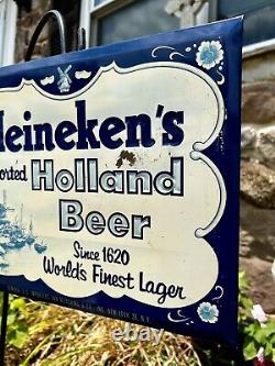 RARE Vintage Heineken Holland Beer Advertising Sign (11 X 14)