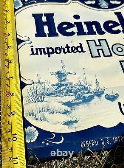 RARE Vintage Heineken Holland Beer Advertising Sign (11 X 14)