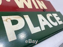 RARE Vintage Horse Race Track Betting Window Used CHURCHILL DOWNS Signs Set of 4
