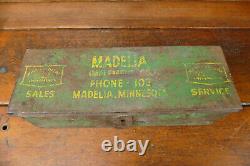 RARE Vintage John Deere JD Farm Machinery Advertising Madelia, MN Tool Box