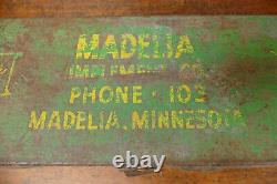RARE Vintage John Deere JD Farm Machinery Advertising Madelia, MN Tool Box
