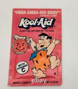 RARE Vintage KOOL AID Packet THE FLINTSTONES Yabba Dabba Do Berry UNOPENED