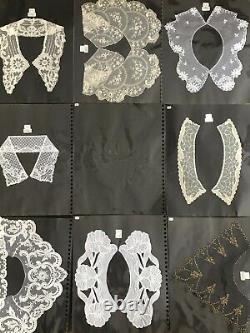 RARE Vintage LACE COLLARS Salesman Samples Catalogue Binder 90+ samples