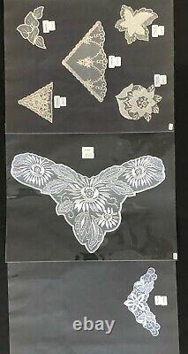 RARE Vintage LACE COLLARS Salesman Samples Catalogue Binder 90+ samples