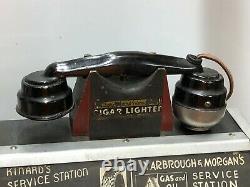 RARE Vintage LITE-O-PHONE 1939 CIGAR LIGHTER Counter Top Display ADVERTISING OLD