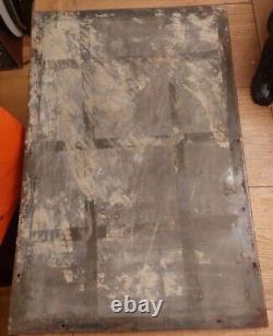 RARE Vintage Large 76x51cm 5kg Enamel Birmingham Weekly Post Advertising Sign