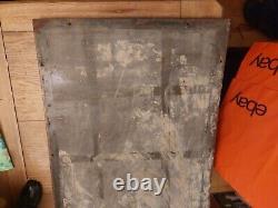 RARE Vintage Large 76x51cm 5kg Enamel Birmingham Weekly Post Advertising Sign